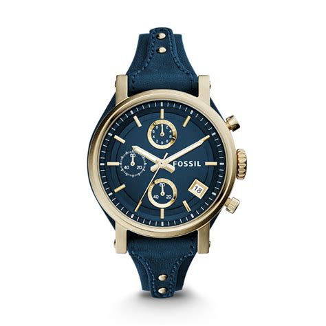 fossil original boyfriend chronograph watch|fossil boyfriend watch blue.